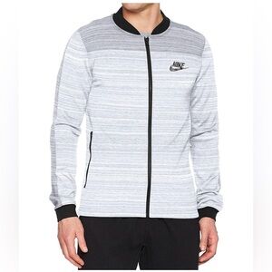Nike Sportswear Advance 15 Men’s Knit Bomber  Bomber Jacket Heathered Grey Large